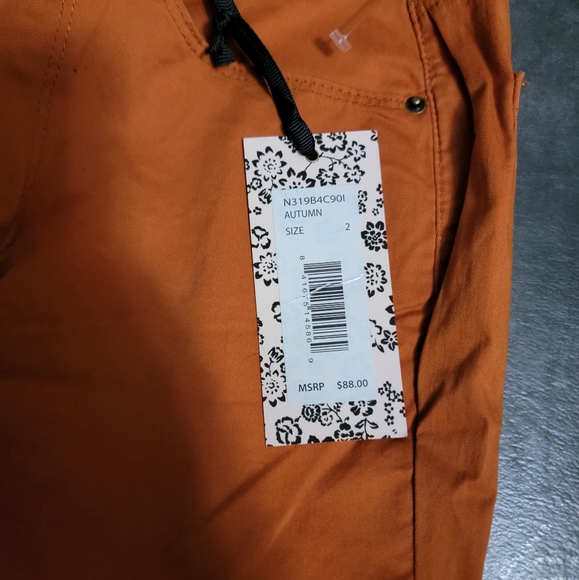 Nanette Lepore Hamilton Skinny Pants, Autumn Orange, Women's Size 2 - Picture 10 of 10